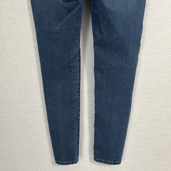 Elle Paris Jeans Women 8 Blue Mid Rise Skinny Medium Wash Preppy Comfy Stretch - Picture 11 of 13